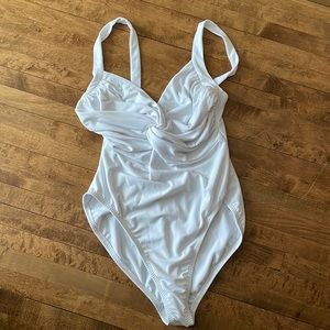 Norma Kamali Twist Front One Piece Swimsuit